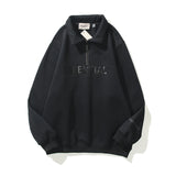 Kanye West Sunday Service Sweatshirt Autumn And Winter Zipper Drop-Shoulder Sweatshirt