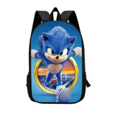 Sonic Backpack Sonic School Bag for Elementary School Students Cartoon Backpack