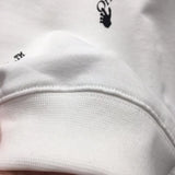 Off White Long Sleeve Round Neck Sweater Letter Crew Neck Pullover Sweatshirt