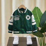 Toddler Boys Jackets Boy's Autumn Coat Children's Baseball Uniform