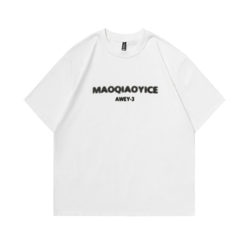 2022 Summer Man Outfits Letter Printed round Neck