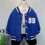 Toddler Boys Jackets Boys' Coat Spring and Autumn Children's Baseball Uniform