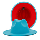 Walter White Fedora Woolen Hat Double-Sided Felt Hat Autumn Winter Retro Fedora Hat