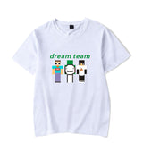 Dreamwastaken Novelty Hoodies Dream Merch Shirt Short Sleeve Round Neck Loose T-shirt
