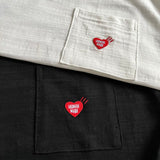 Human Made T-shirt Jarre Aero Bull Pattern Slub Cotton Pocket Embroidery Loose Couple