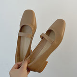 Nude Block Heel Sandals