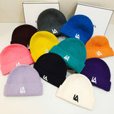 Dogers Winter Hat Fashion Letters Woolen Cap Female Autumn and Winter Leisure