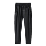Men Trousers Casual Pants Loose Quick-Drying Straight Thin Stretch Men's Pants