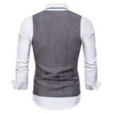 Tuxedo Vests Men Suit Vest Vest Suit Men's plus Size Men's Fashion Single Row Vest