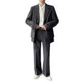 Double Brewed Seersucker Suit Loose Suit Dress Suit