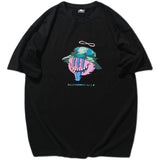 Men T Shirt Summer Casual Tops Men's Clothes Summer Wear Vintage Men's round Neck Short Sleeve Casual Loose Cartoon Printed T-shirt