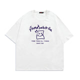 2022 Summer Man Outfits Letter Crew Neck T-shirt