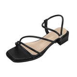 Nude Block Heel Sandals