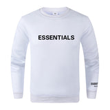 Fear Of God Fog Sweatshirt Essentials Double Line Letter Crew Neck Long Sleeve Sweater Men Loose Trendy