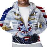 American Hoodies Printed Zipper