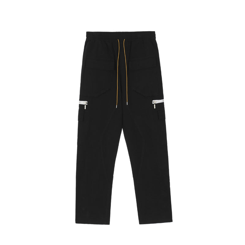 Rhude Pant Men's Casual Solid Color Loose