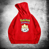 Men and Women Pokemon Pikachu Hoodie Jingling Bao Ke Meng Bokebi Hooded Sweater