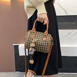 Jackie Kennedy Bag Houndstooth Shoulder Messenger Bag