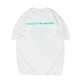 Men T Shirt Summer Casual Tops Men's Clothes Summer Wear Retro Men's round Neck Short Sleeve Casual Loose Peach Heart Letters Print T-shirt