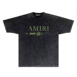 Amiri T Shirt Washed and Worn Retro Short Sleeve T-shirt