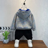 Toddler Boys Sweater Boys Hooded Sweatshirt Spring and Autumn Clothing