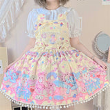 Gothic Lolita Harajuku Style Clothing Donut Party Lolitajsk Suspender Dress