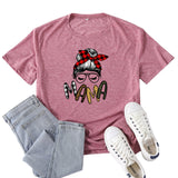 Boy Mama T Shirt Mama Leopard Print T-shirt