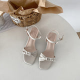 Nude Pumps Block Heel