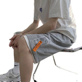 Summer Men Shorts Summer Men's Cropped Pants Straight Loose