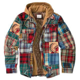 Bane Coat Cotton-Padded Printed Hooded Jacket