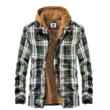 Bane Coat Thickened Cotton-Padded Coat Plaid Long Sleeve
