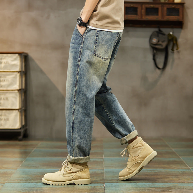 Men Cargo Pants Spring Jeans Men Trendy Brands Loose Casual Trousers