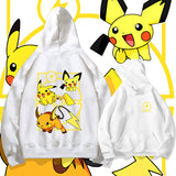 Men and Women Pokemon Pikachu Hoodie Loose Shoulder Hoodie Coat