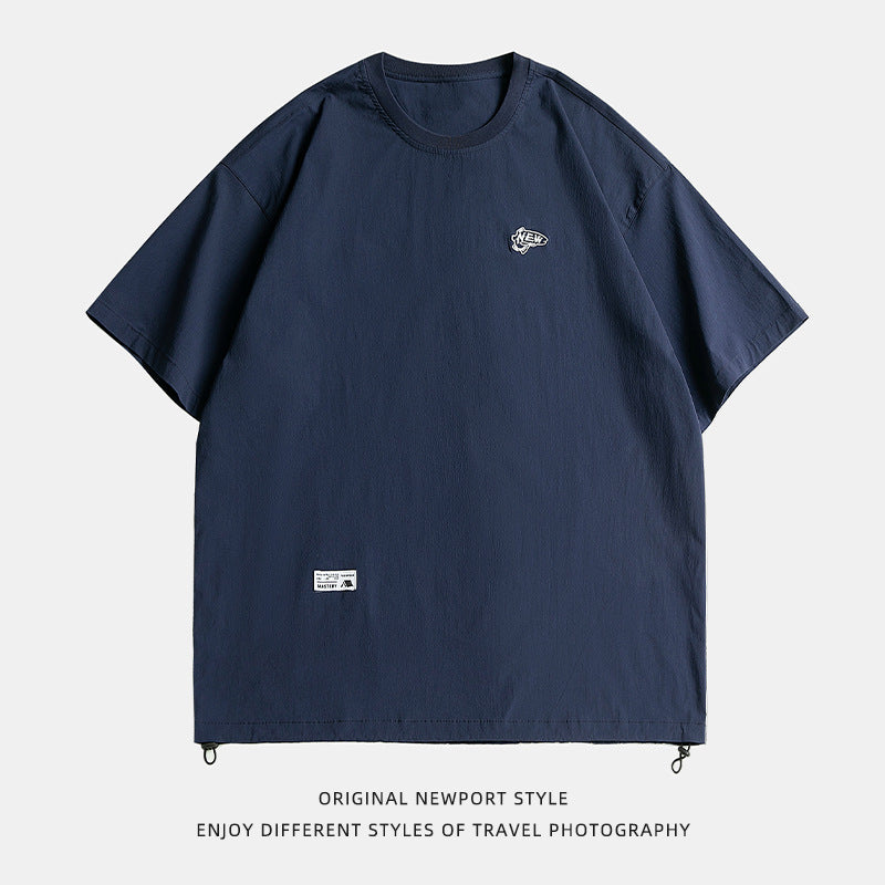 Men Cargo Pants Menswear Fashion Brand Workwear Short Sleeve Casual Pants Suit Men