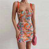 Women Exotic Dresses Sling Backless Slim Fit Sheath Dress