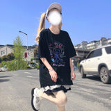 Gothic Lolita Harajuku Style Clothing Interstellar Travel Printed Cute Preppy Style T-shirt