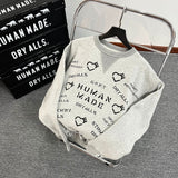 Human Made Sweatshirt Cute Pattern Brushed Hoody Loose