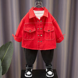 Toddler Boys Jackets Boy's Cowboy Shirt Jacket Thin Casual
