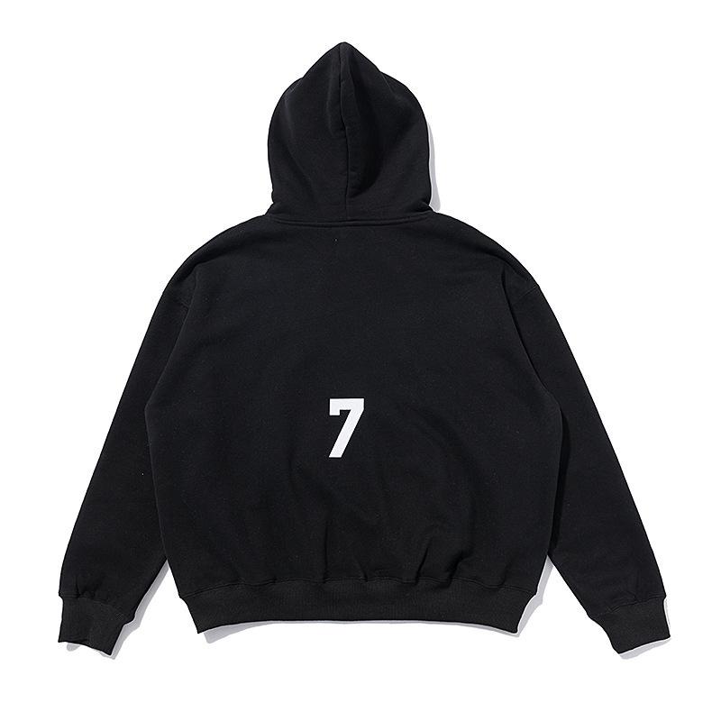 Fog Topsabc Letter Print Brushed Hoody Men's and Women's Youth Couple Hoodie Fear Of God