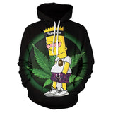 The Simpsons Hoodie Cartoon Series 3D Digital Printing Sweater