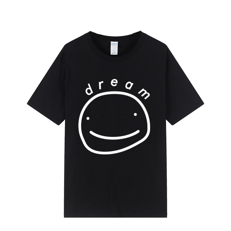 Dreamwastaken Novelty Hoodies Dream Merch Shirt Printed Casual Stylish Loose Short Sleeve T-shirt