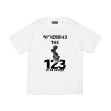 Present Angel T Shirt Foot of God Printed Loose Short Sleeve T-shirt