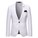 Seersucker Suit Slim Fit Two-Piece Suit Suit Men's Suit