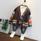 Toddler Boys Jackets Boys' Knitted Sweater Cardigan Coat