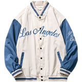 Dodgers Letter Man Jacket Outfit Senior Jackets Varsity Baseball College Coat Baseball Uniform Couple Wear Spring Loose Jacket