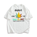 Men T Shirt Summer Casual Tops Men's Clothes Summer Wear Retro Men's round Neck Short Sleeve Casual Loose Hemp Leaf Printed T-shirt