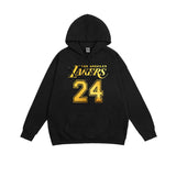 In Memory of Kobe Hoodie Kobe Bronzing Printed Sweatshirt Loose plus Size