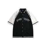 Man Summer T Shirt Stitching Contrast Color
