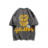 Men's T Shirt Summer Casual Tops Men's Summer Fashion Brand Large Printed Loose Short Sleeve T-shirt Men's and Women's Neutral Fashion Short Sleeve