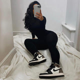 Spring New Women's Backless Tight Sports Fitness Jumpsuit Women